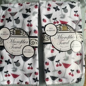 Martini dish towels